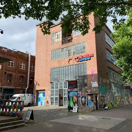Ferienwohnung Cosy And Modern In Vibrant West Leipzig Exterior foto