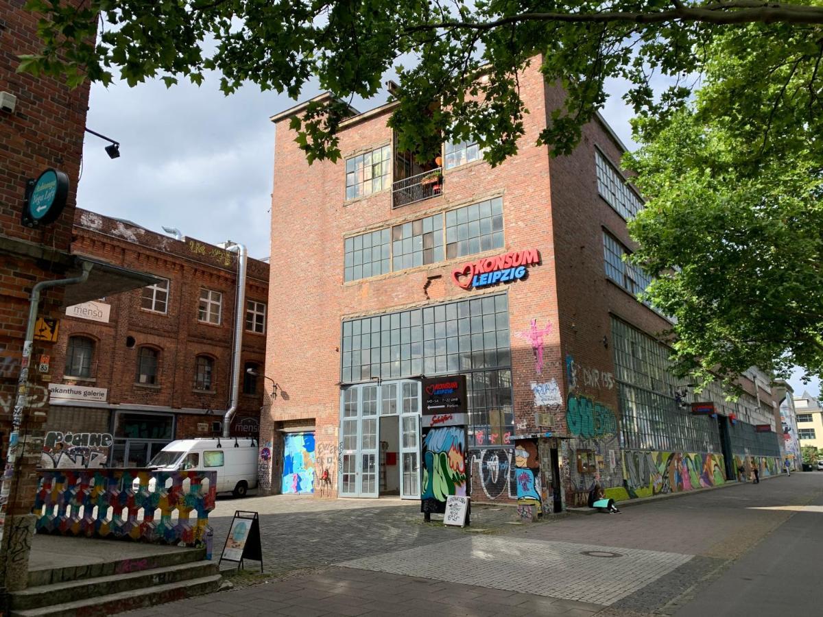 Ferienwohnung Cosy And Modern In Vibrant West Leipzig Exterior foto